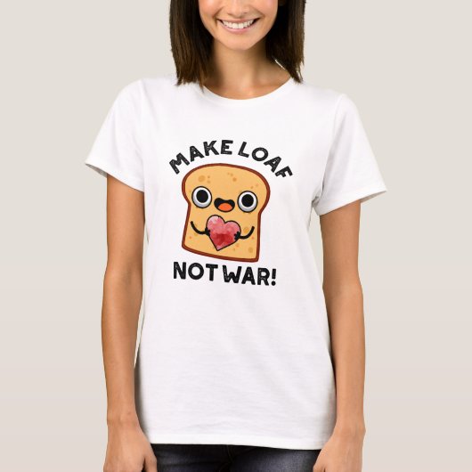 Maak van het laffe niet-oorlogse laffe positieve b t-shirt (Voorkant)