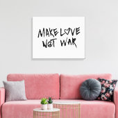 Maak van liefde geen oorlog canvas afdruk (Insitu (Woonkamer))