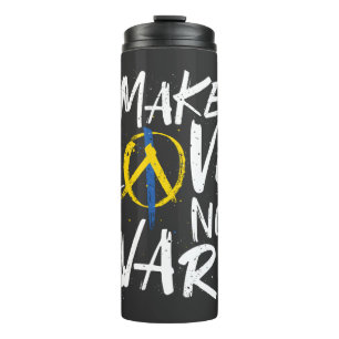 Maak van liefde geen oorlog Oekraïne Thermosbeker