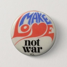 Maak van liefde geen oorlog Zestig Vredesprogramma Ronde Button 5,7 Cm