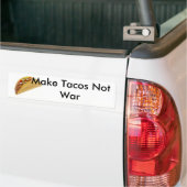 Maak van Tacos geen oorlogstuig!!! Bumpersticker (Op Truck)