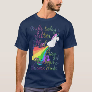 Maak vandaag een Glitter gevulde tas van regenboge T-shirt