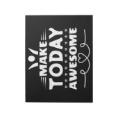 Maak Vandaag Geweldig Retro Typografie Notitieblok (Gedraaid)