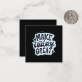 Maak Vandaag Groot Notitiekaartje (Voorkant / Achterkant in situ)