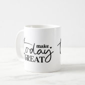 Maak vandaag grote Motivatie Mok (Voorkant links)