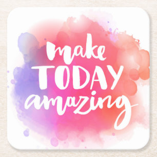 Maak vandaag ongelofelijk vierkante kartonnen onderzetter