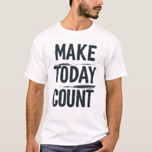 Maak Vandaag Telkens Borstelstreek Typografie - Ge T-shirt