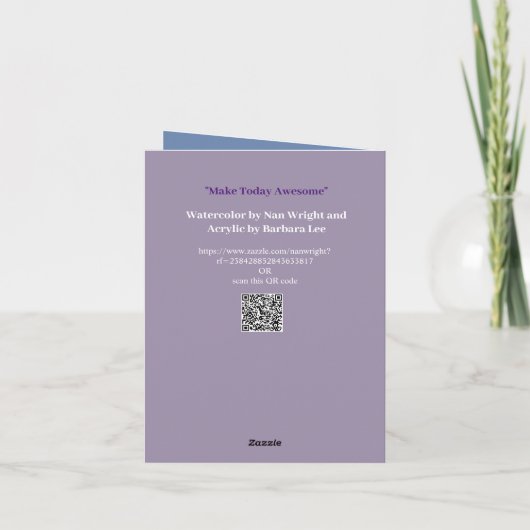 Maak vandaag zo geweldige dat gisteren jaloers wor kaart (Achterkant)