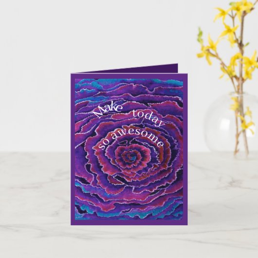 Maak vandaag zo geweldige dat gisteren jaloers wor kaart (Gele Bloem)