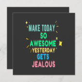 Maak vandaag zo Geweldige gisteren wordt jaloers Programma (Voorkant / Achterkant)