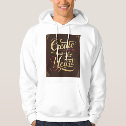 Maak vanuit het hart hoodie (Voorkant)