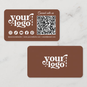 Maak verbinding met de Amerikaanse Social Media QR Visitekaartje