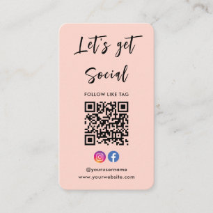 Maak verbinding met het Amerikaanse Instagram Face Visitekaartje
