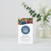 Maak verbinding met ons | QR-code Logo Moderne fot Visitekaartje (Staand voorkant)