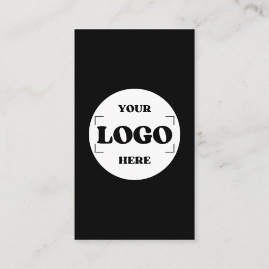 Maak verbinding met ons Social Media QR Code Black Visitekaartje (Achterkant)