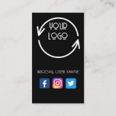 Maak verbinding met ons, sociale media QR Code Bla Visitekaartje (Achterkant)