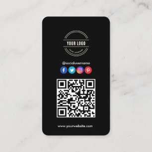 Maak verbinding met ons Sociale media — QR-code Visitekaartje
