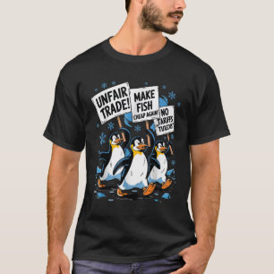 Maak vis weer goedkoop! Grappig Verzet Pinguïn T-shirt