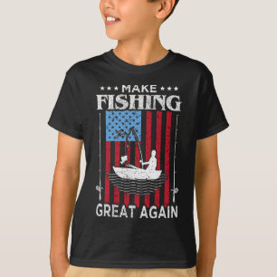 Maak vissen weer geweldig Trump Grappige visser An T-shirt