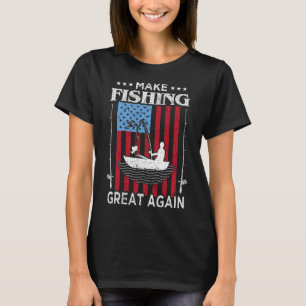 Maak vissen weer geweldig Trump Grappige visser An T-shirt