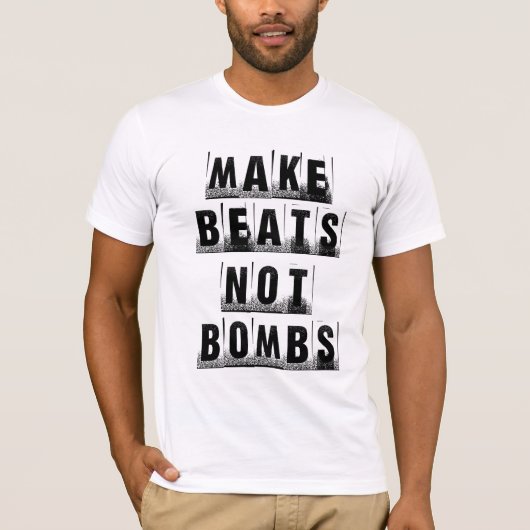 Maak vlekjes niet bombs t-shirt (Voorkant)