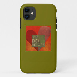Maak voedsel geen oorlog iPhone 11 hoesje