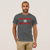 Maak vooruitgang of maak Uitzonderingen T-shirt (Voorkant volledig)
