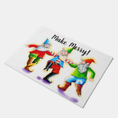 Maak vrolijke dansende elfen deurmat (Schuin)