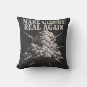 Maak Wolken Weer Echt - Wolken Vliegtuig Kunst Kussen