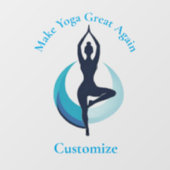 Maak yoga weer geweldig Thunder_Cove Raamsticker (Vel)