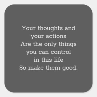 Maak ze goed vierkante sticker