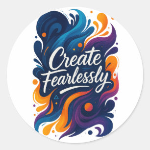 Maak zonder Vrees Sticker – Fearless Serie