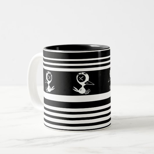 Maakies Stripped Coffee Mok (Voorkant links)