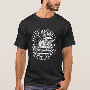 Maakt Amerika weer een cowboy western land VS V T-shirt