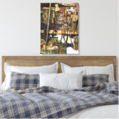 Maakt de creativiteit glimmend des te helderder canvas afdruk (Insitu (Slaapkamer))