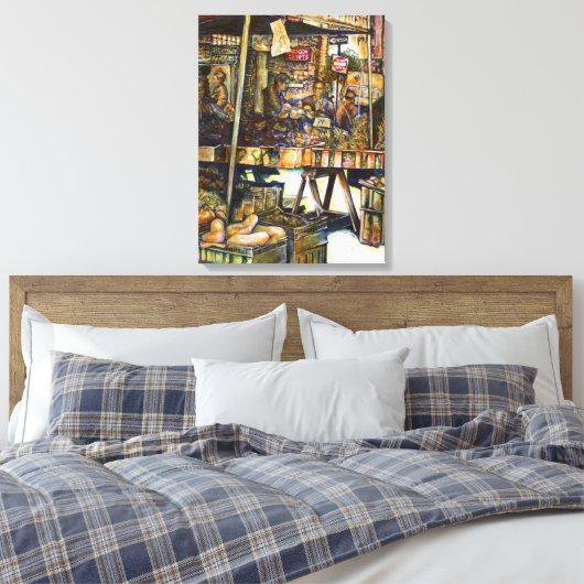 Maakt de creativiteit glimmend des te helderder canvas afdruk (Insitu (Slaapkamer))