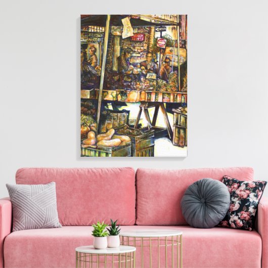 Maakt de creativiteit glimmend des te helderder canvas afdruk (Insitu (Woonkamer))