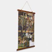 Maakt de creativiteit glimmend des te helderder hangend wandkleed (Gebogen)