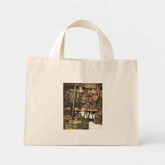 Maakt de creativiteit glimmend des te helderder mini tote bag (Voorkant)