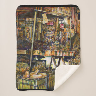 Maakt de creativiteit glimmend des te helderder sherpa deken