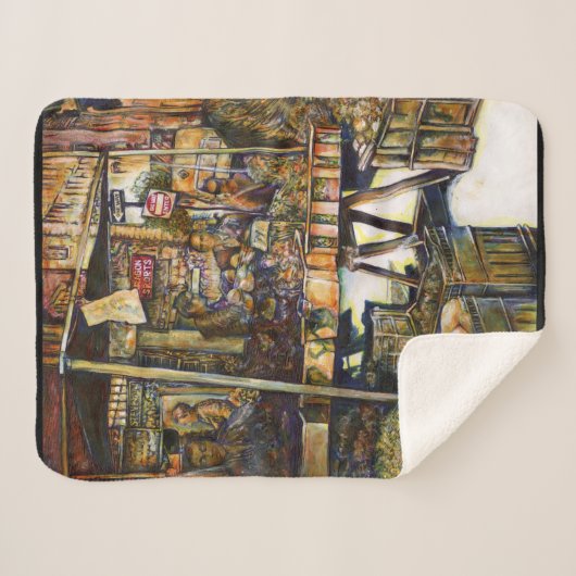 Maakt de creativiteit glimmend des te helderder sherpa deken (Voorkant (horizontaal))