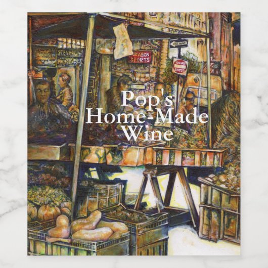 Maakt de creativiteit glimmend des te helderder wijn etiket (Enkel label)