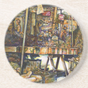 Maakt de creativiteit glimmend des te helderder zandsteen onderzetter