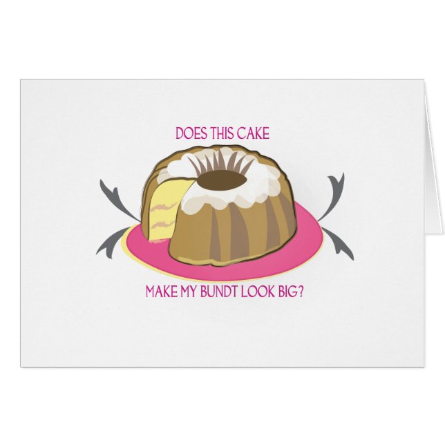 Maakt deze Cake mijn bundel groot? Kaart (Voorkant Horizontaal)