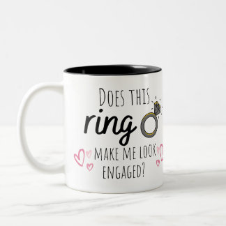 Maakt deze ring me betrokken Mok? Tweekleurige Koffiemok