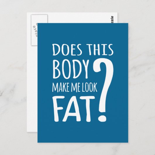 Maakt dit lichaam me lekker? briefkaart (Voorkant / Achterkant)