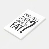 Maakt dit lichaam me lekker? post-it® notes (Schuin)