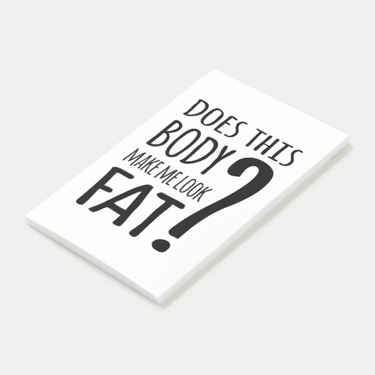 Maakt dit lichaam me lekker? post-it® notes (Schuin)