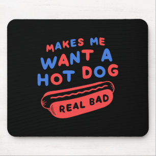 Maakt Me Een Hotdog Echt Willen Op 4 Juli Patriott Muismat
