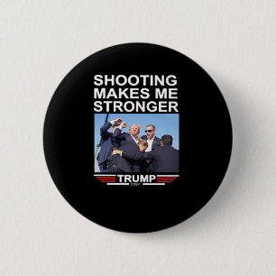 Maakt me sterker Trump 2024 Shirt Ronde Button 5,7 Cm
